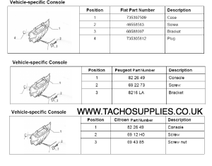 CITROEN RELAY TACHOGRAPH FITTING INSTRUCTIONS, MANUAL RWD, 2005 ON