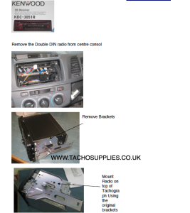 TOYOTA DYNA TACHOGRAPH FITTING INSTRUCTIONS, MANUAL, 2006 ON