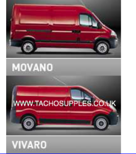 VAUXHALL MOVANO TACHOGRAPH FITTING INSTRUCTIONS, MANUAL, 2005 ON